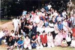 Students at the American School in Antananarivo, Madagascar with Lee Evans & Ron Freeman.