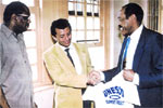 Ron Freeman, Mayor Ravalomanana and Lee Evans.